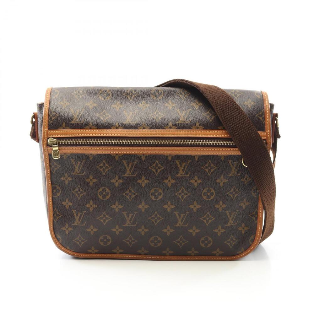 Louis Vuitton Bosphore Monogram Messenger Bag canvas leather brown